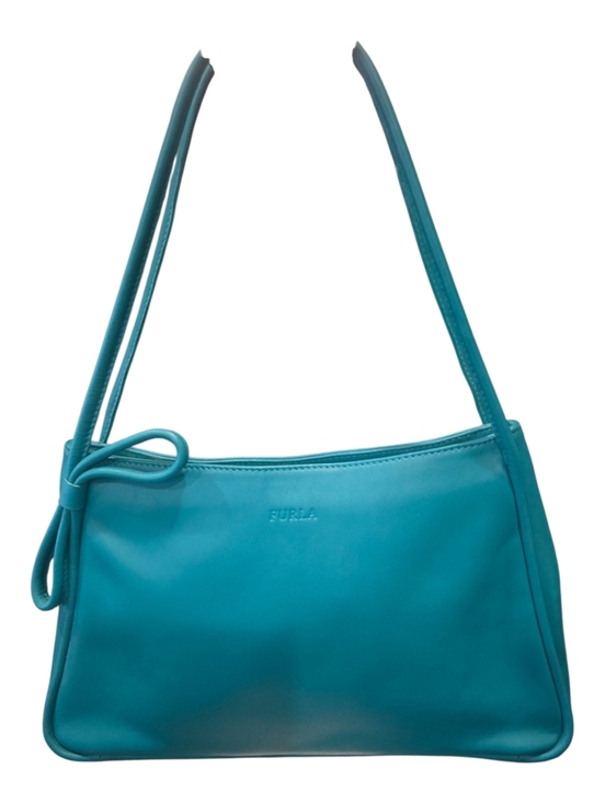 Furla Handbags - Furla Teal Leather Shoulder Bag with Knot Detail